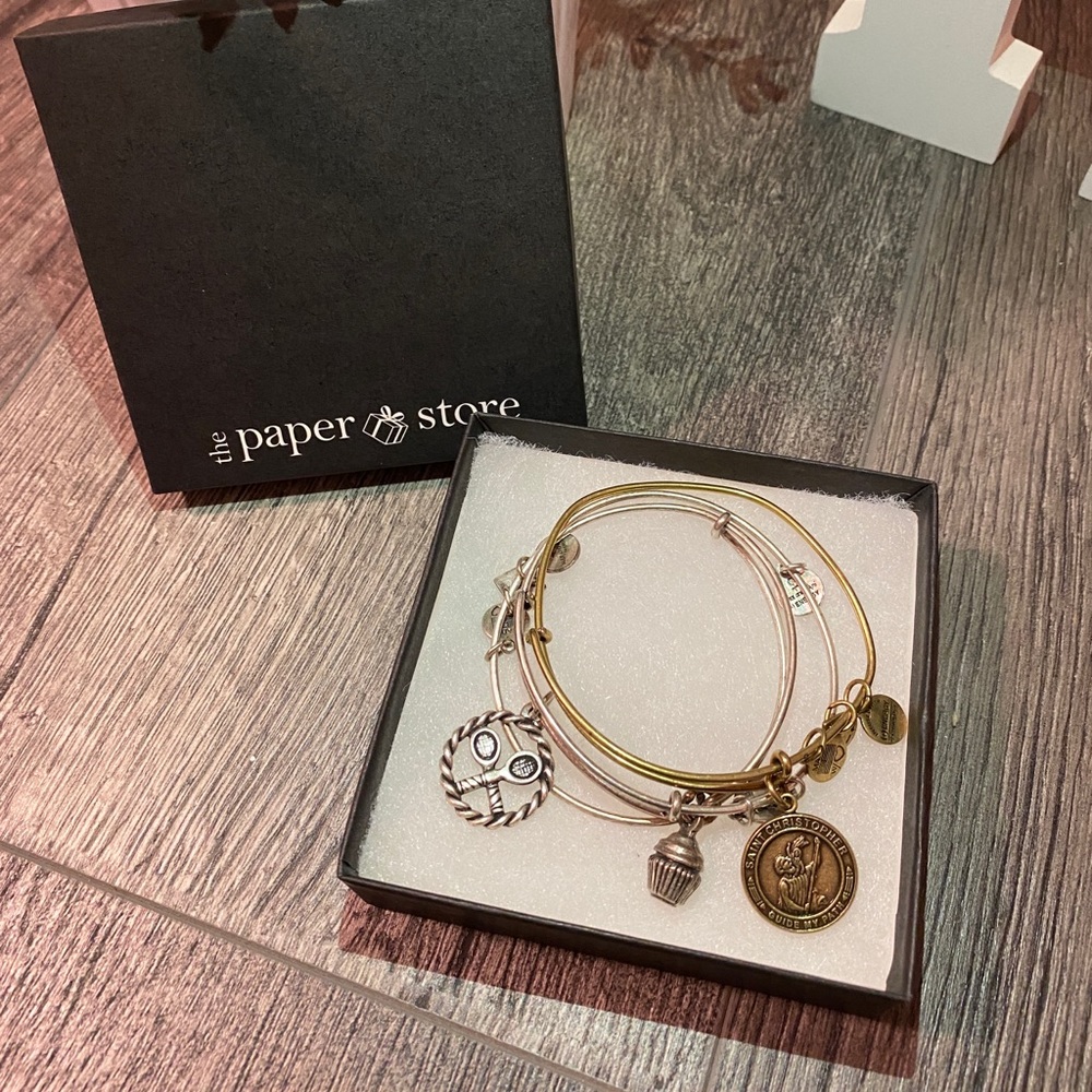 3 Alex and Ani Bangle Bracelets
